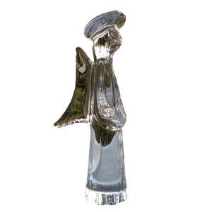 VTG Crystal Standing Angel Figurine Toscany Collection 9” Tall 24% Lead Crystal